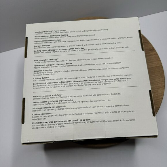 Classic Accessories Montlake FadeSafe Cushion Cover Rectangle Seat 21"L X 25"W H - Picture 2 of 6